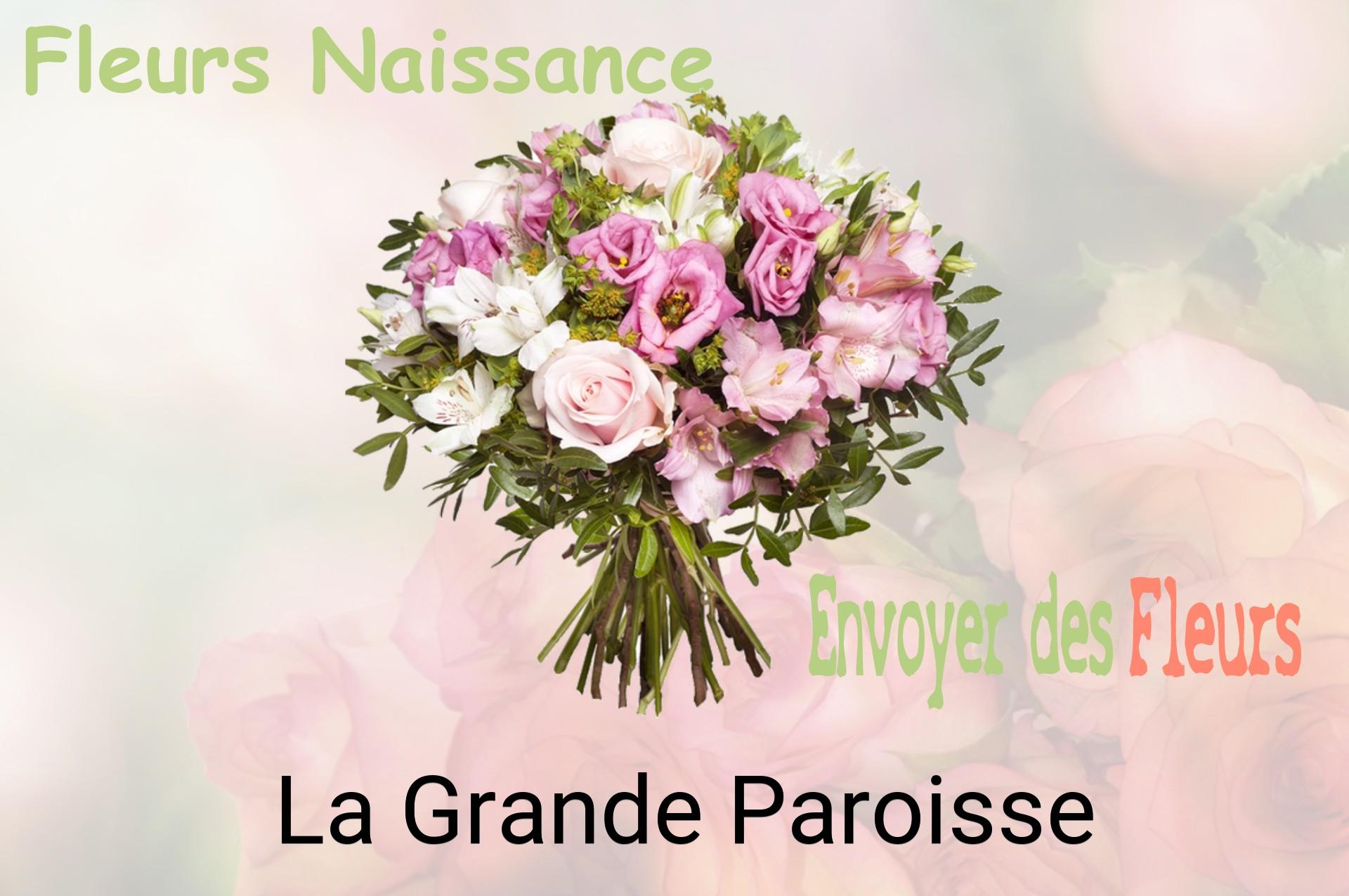 Bouquet de fleurs de naissance livré à La Grande-Paroisse